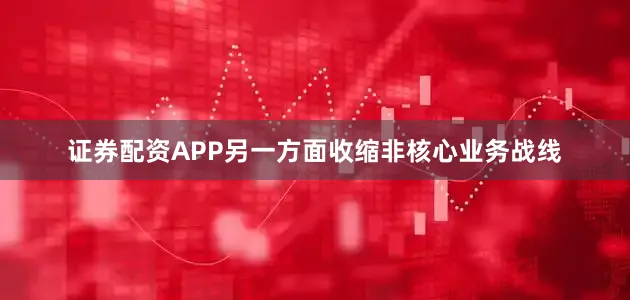 证券配资APP另一方面收缩非核心业务战线